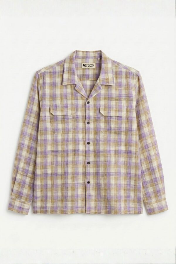 The Lavender Haze Plaid Khadi Shirt