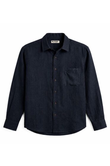 The Midnight Flora Cotton-Linen Shirt