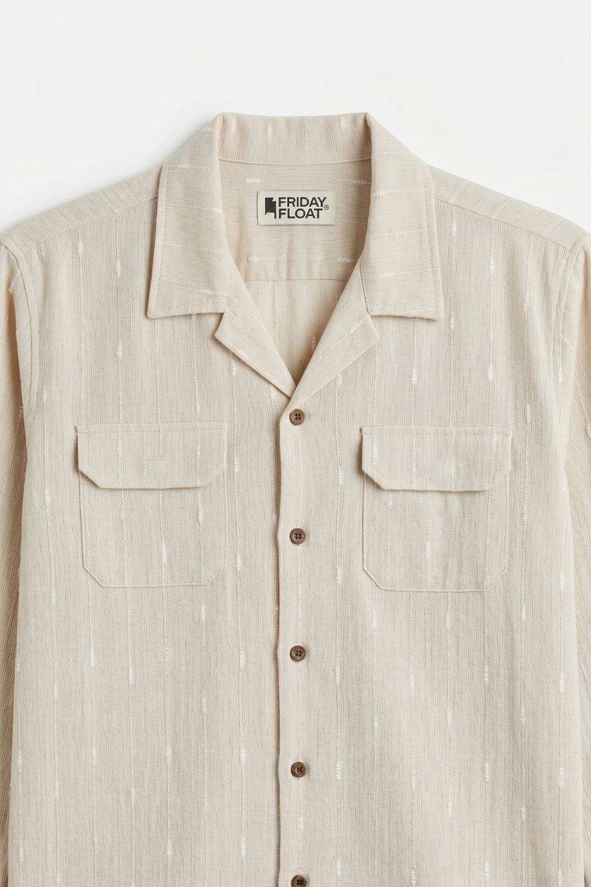 The Natural Sand Khadi Shirt - Image 3