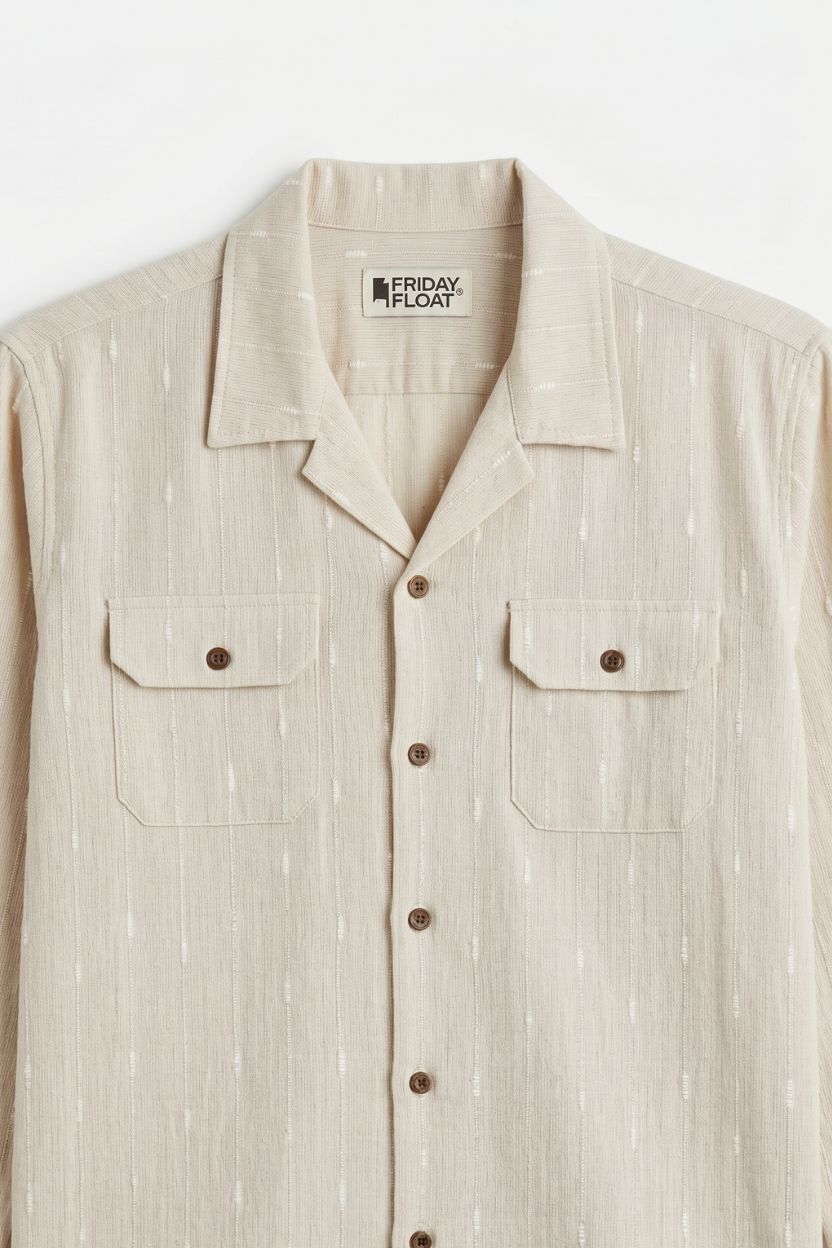 The Natural Sand Khadi Shirt - Image 3