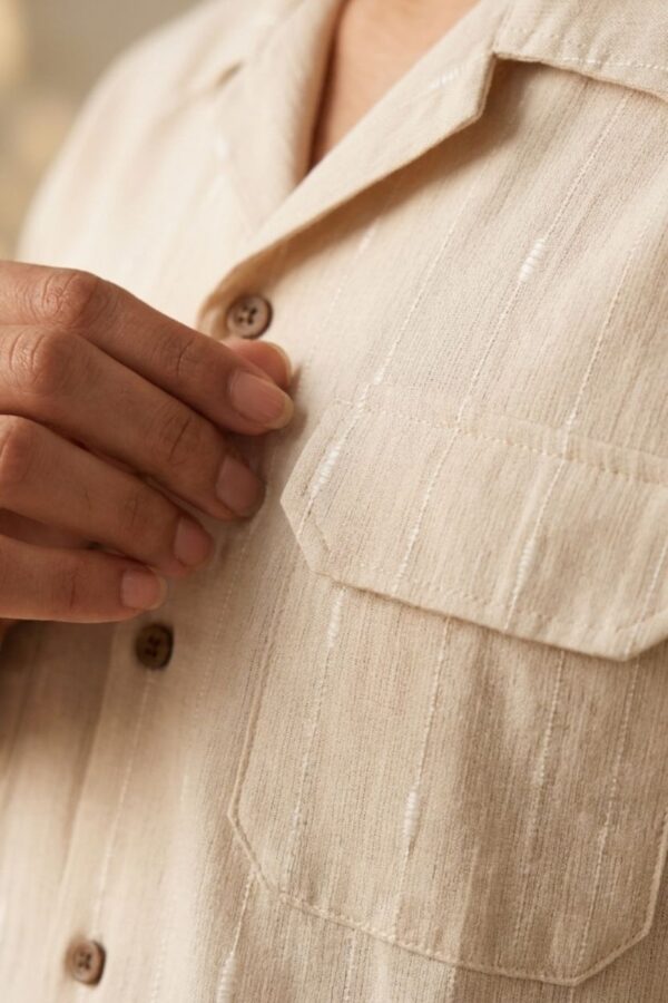 The Natural Sand Khadi Shirt