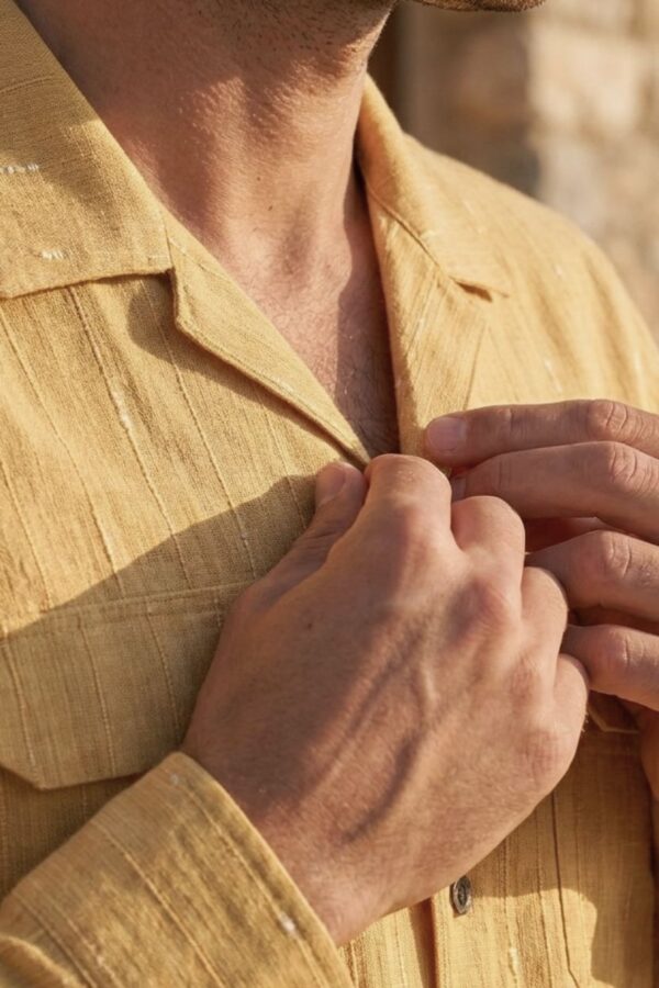 The Sunlit Pinstripe Khadi Shirt