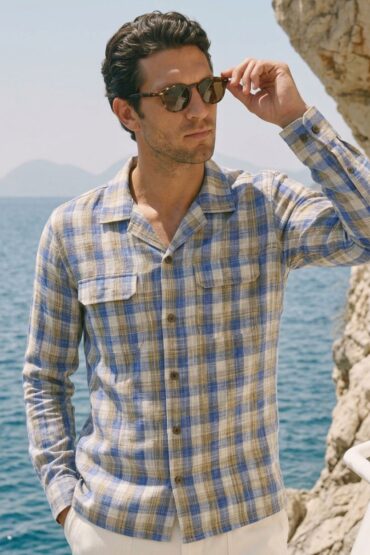 The Seaside Plaid Khadi Shirt