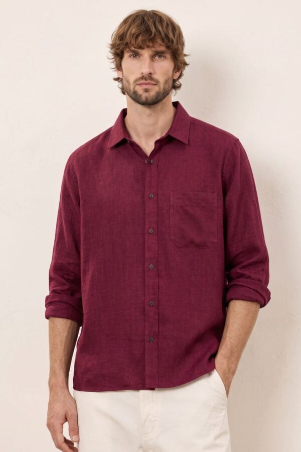 The Havana Berry Cotton-Linen Shirt