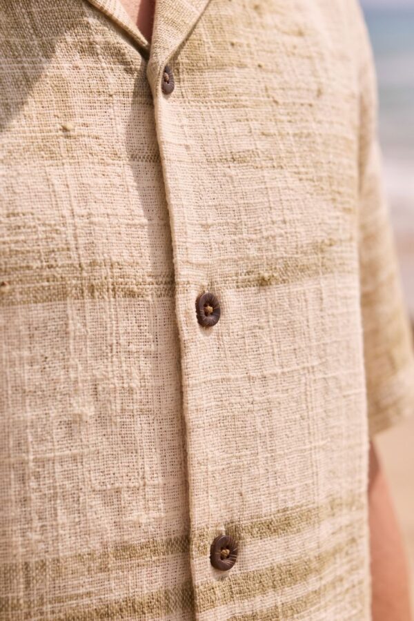 The Desert Sand Plaid Khadi Shirt