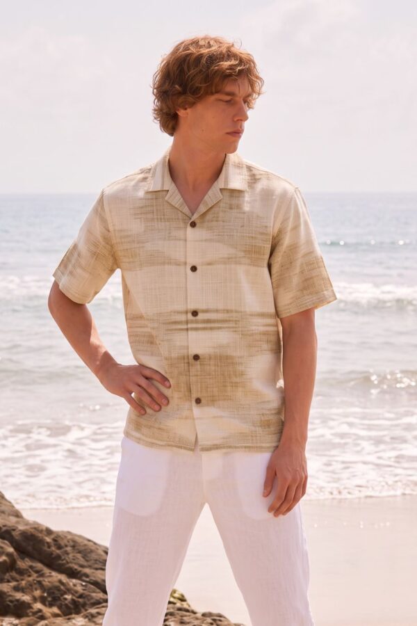 The Desert Sand Plaid Khadi Shirt
