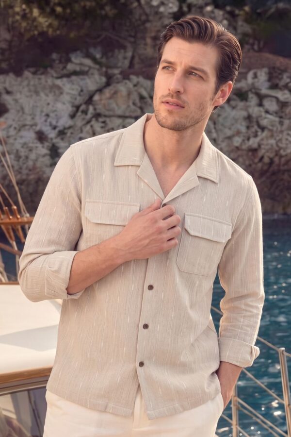 The Natural Sand Khadi Shirt