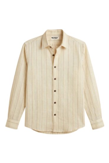 The Sunlit Pinstripe Khadi Shirt