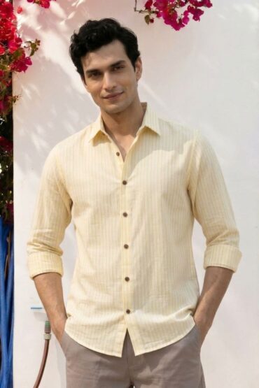 The Primrose Katha-Stitch Khadi Shirt