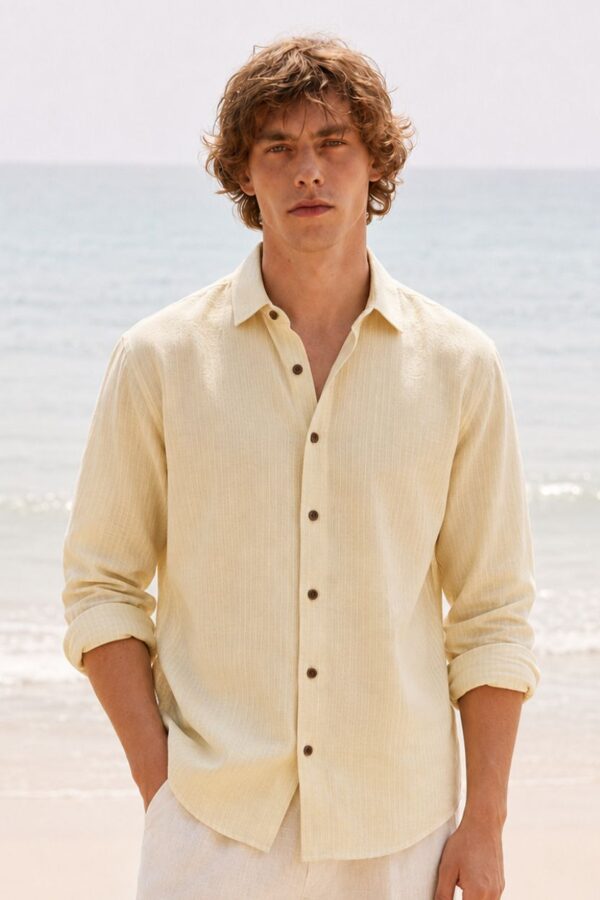 The Primrose Katha-Stitch Khadi Shirt