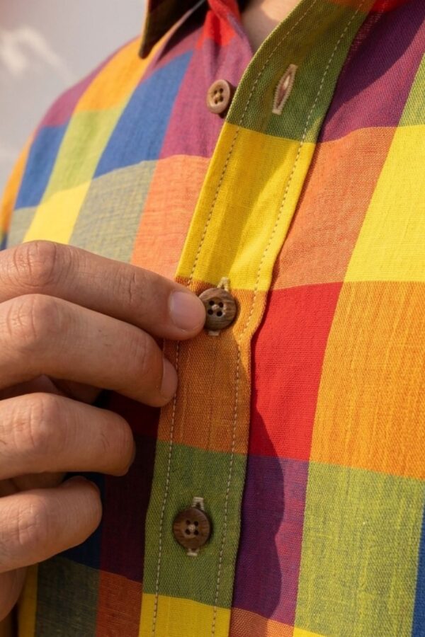 The Fiesta Madras Check Khadi Shirt