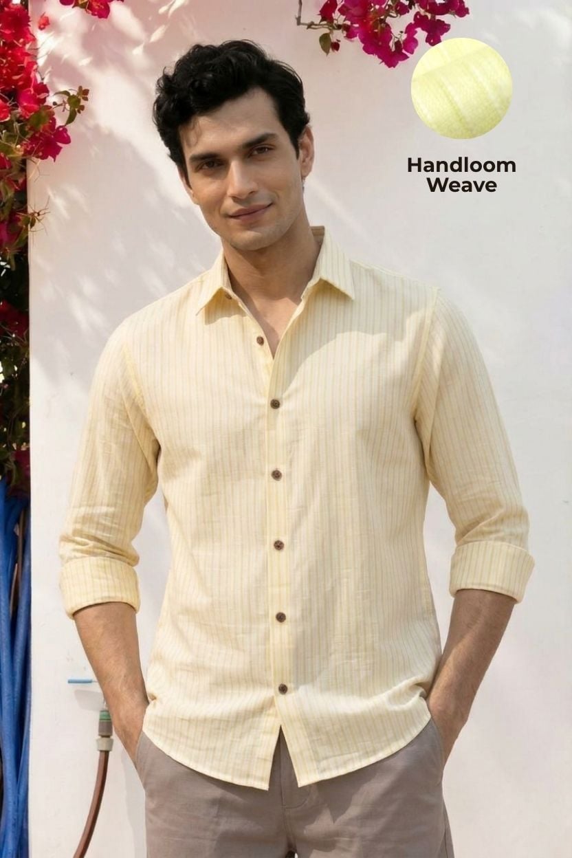 The Primrose Katha-Stitch Khadi Shirt