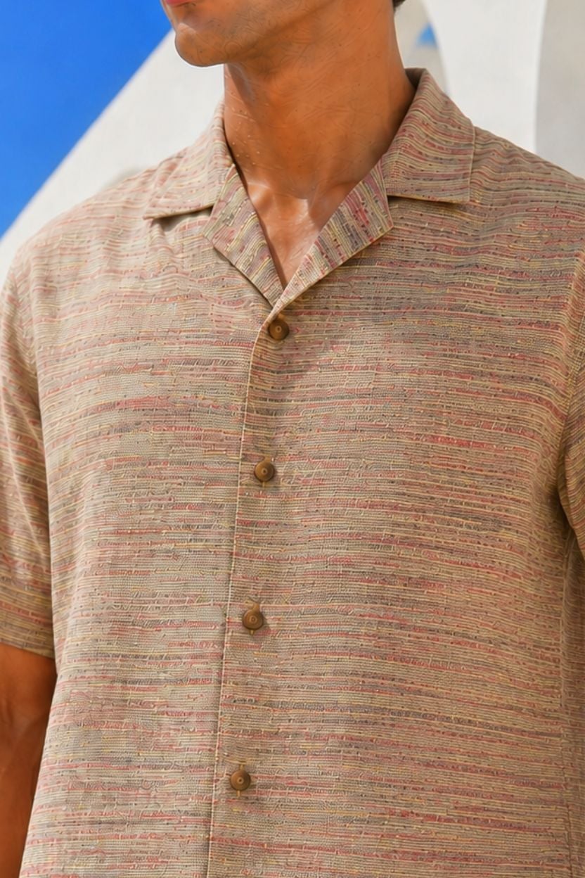 The Desert Mesa Melange Khadi Shirt - Image 4