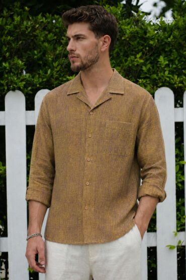 The Bronze Melange Khadi Shirt