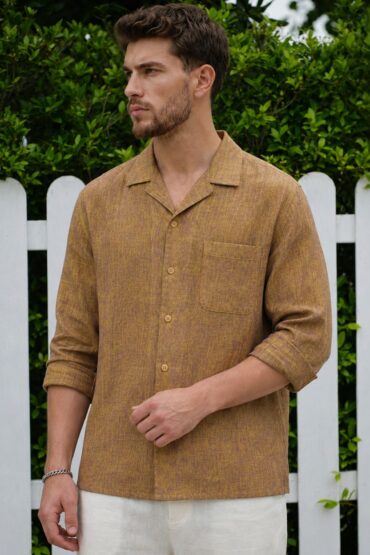 The Bronze Melange Khadi Shirt