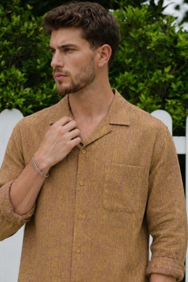 The Bronze Melange Khadi Shirt