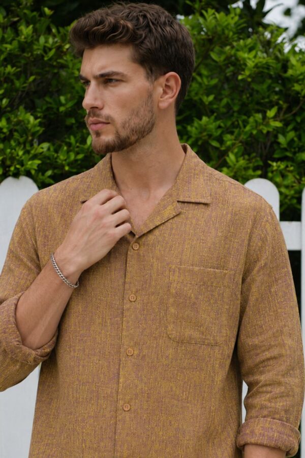 The Bronze Melange Khadi Shirt