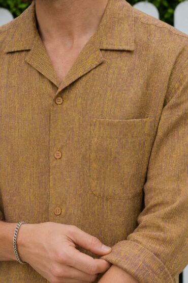 The Bronze Melange Khadi Shirt