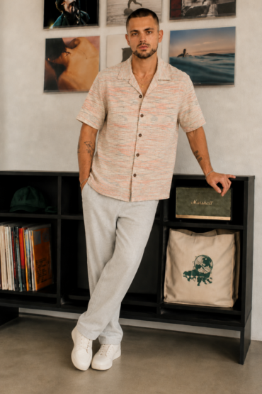 The Pastel Melange Khadi Shirt