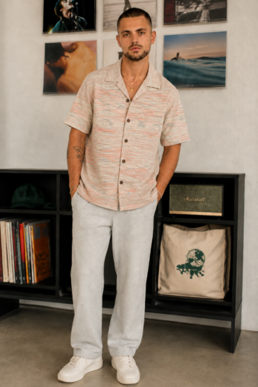 The Pastel Melange Khadi Shirt