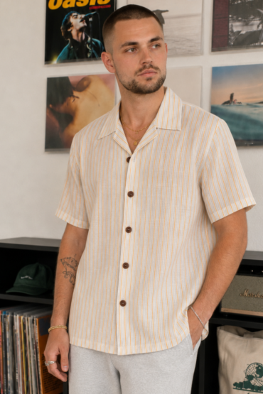 The Sunlight Pinstripe Khadi Shirt