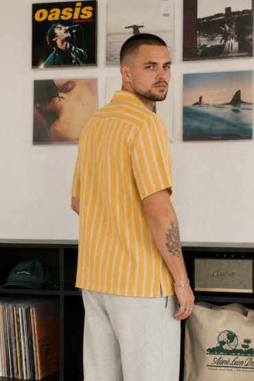 The Golden Ray Stripe Khadi Shirt