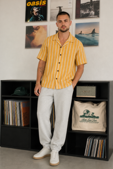 The Golden Ray Stripe Khadi Shirt