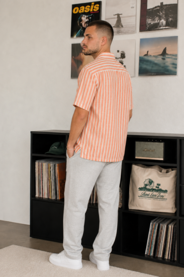 The Tropic Sunrise Stripe Khadi Shirt