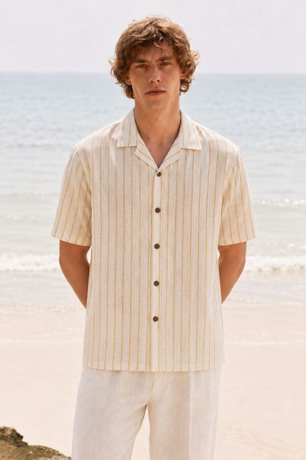 The Sunlight Pinstripe Khadi Shirt