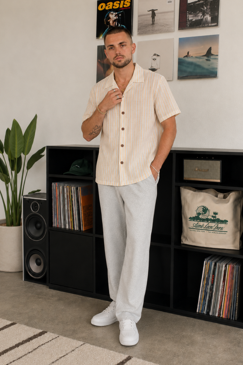 The Sunlight Pinstripe Khadi Shirt - Image 2