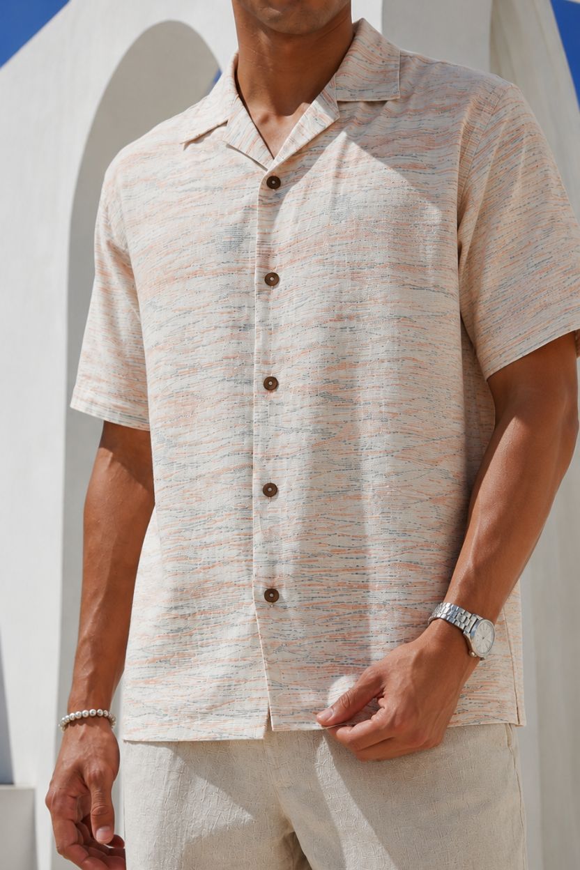 The Pastel Melange Khadi Shirt - Image 3