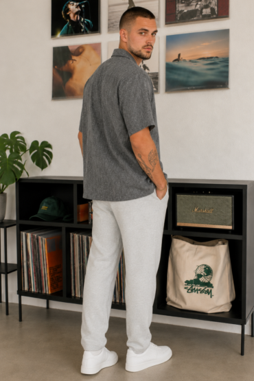 The Charcoal Slub Khadi Shirt