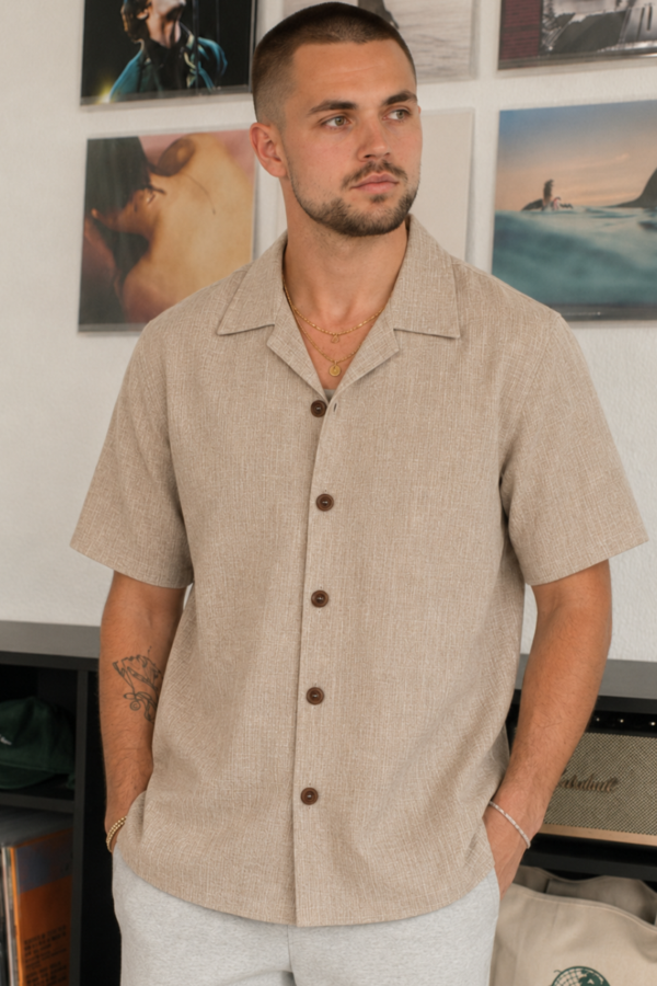 The Mojave Sand Khadi Shirt