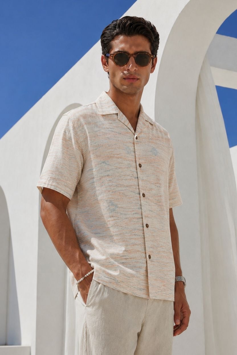 The Pastel Melange Khadi Shirt - Image 2