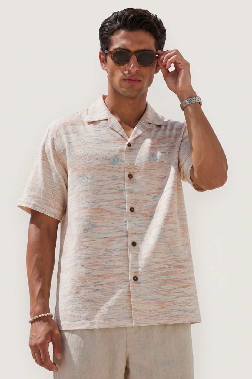 The Pastel Melange Khadi Shirt