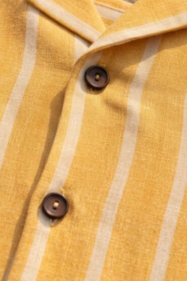 The Golden Ray Stripe Khadi Shirt