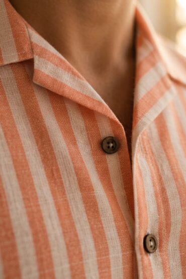 The Tropic Sunrise Stripe Khadi Shirt