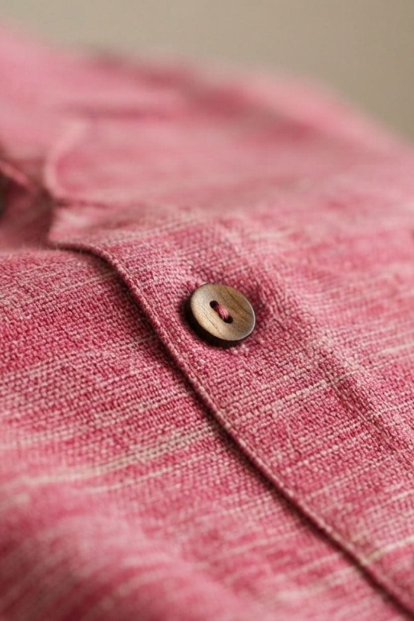 The Fuchsia Horizon Khadi Shirt - Image 6