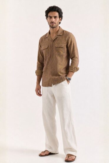 The Bronze Melange Khadi Shirt