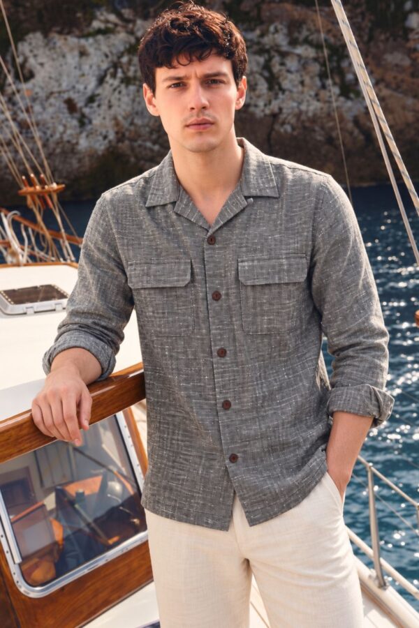 The Ash Grey Khadi Shirt