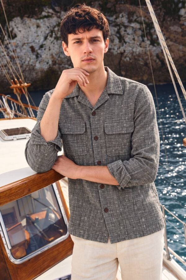 The Ash Grey Khadi Shirt