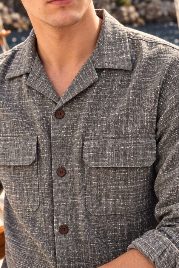 The Ash Grey Khadi Shirt