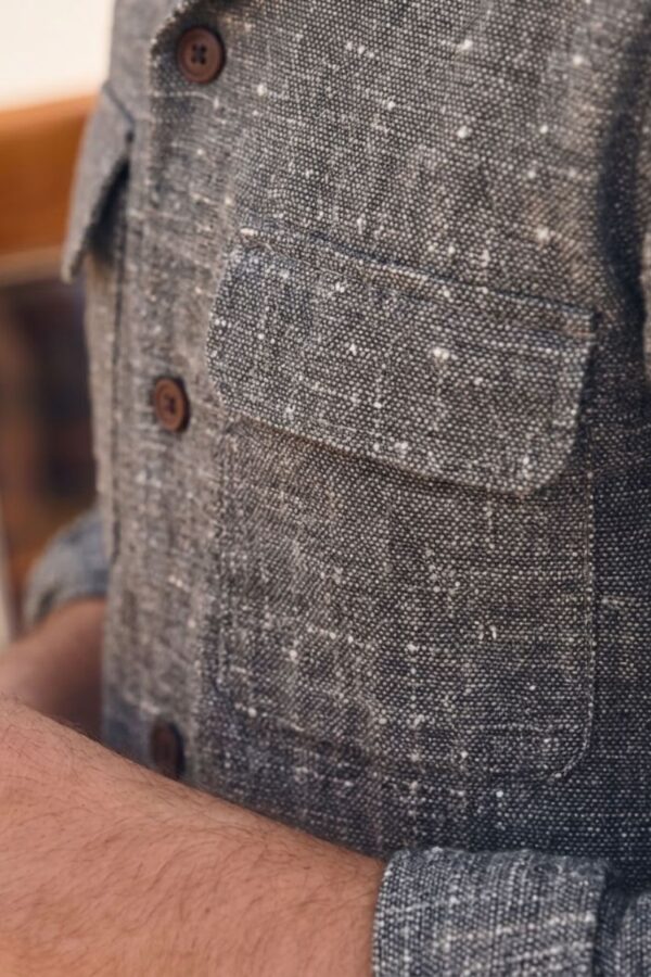 The Ash Grey Khadi Shirt