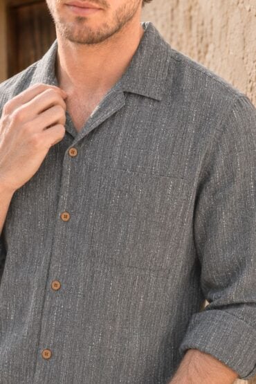 The Ash Grey Khadi Shirt