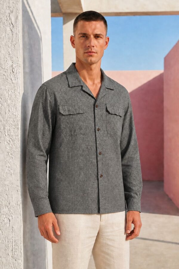 The Ash Grey Khadi Shirt