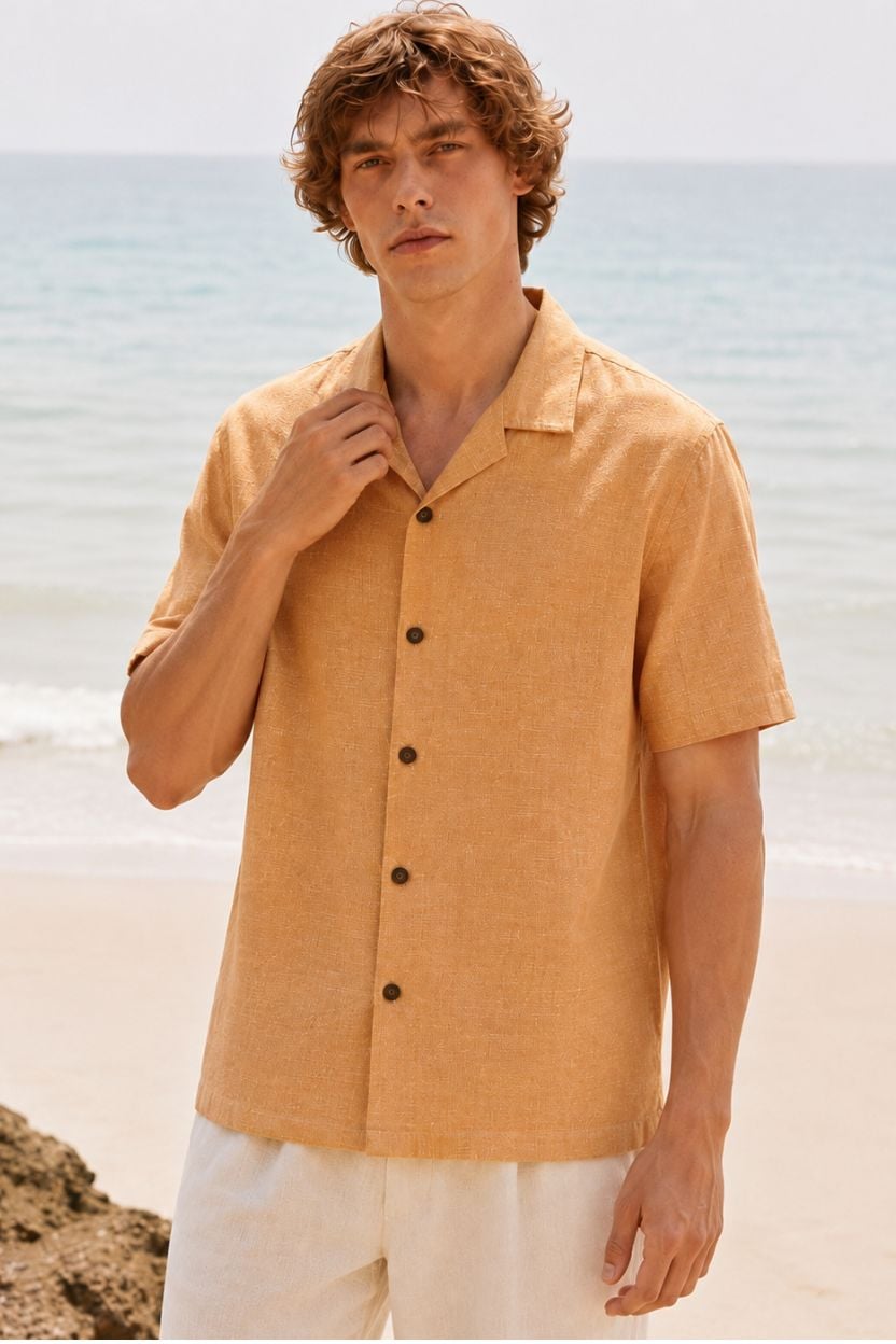 The Tangerine Handloom Cotton Shirt - Image 4