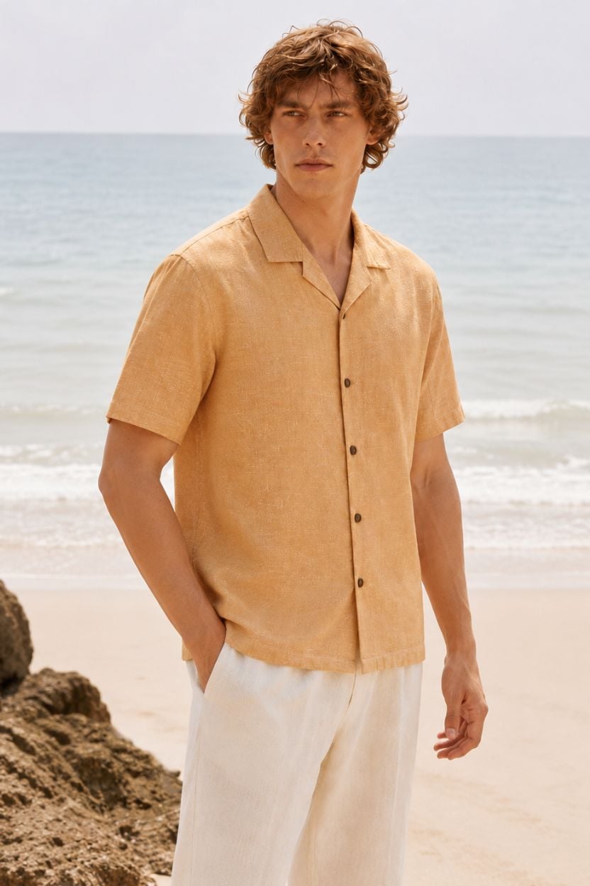 The Tangerine Handloom Cotton Shirt - Image 3