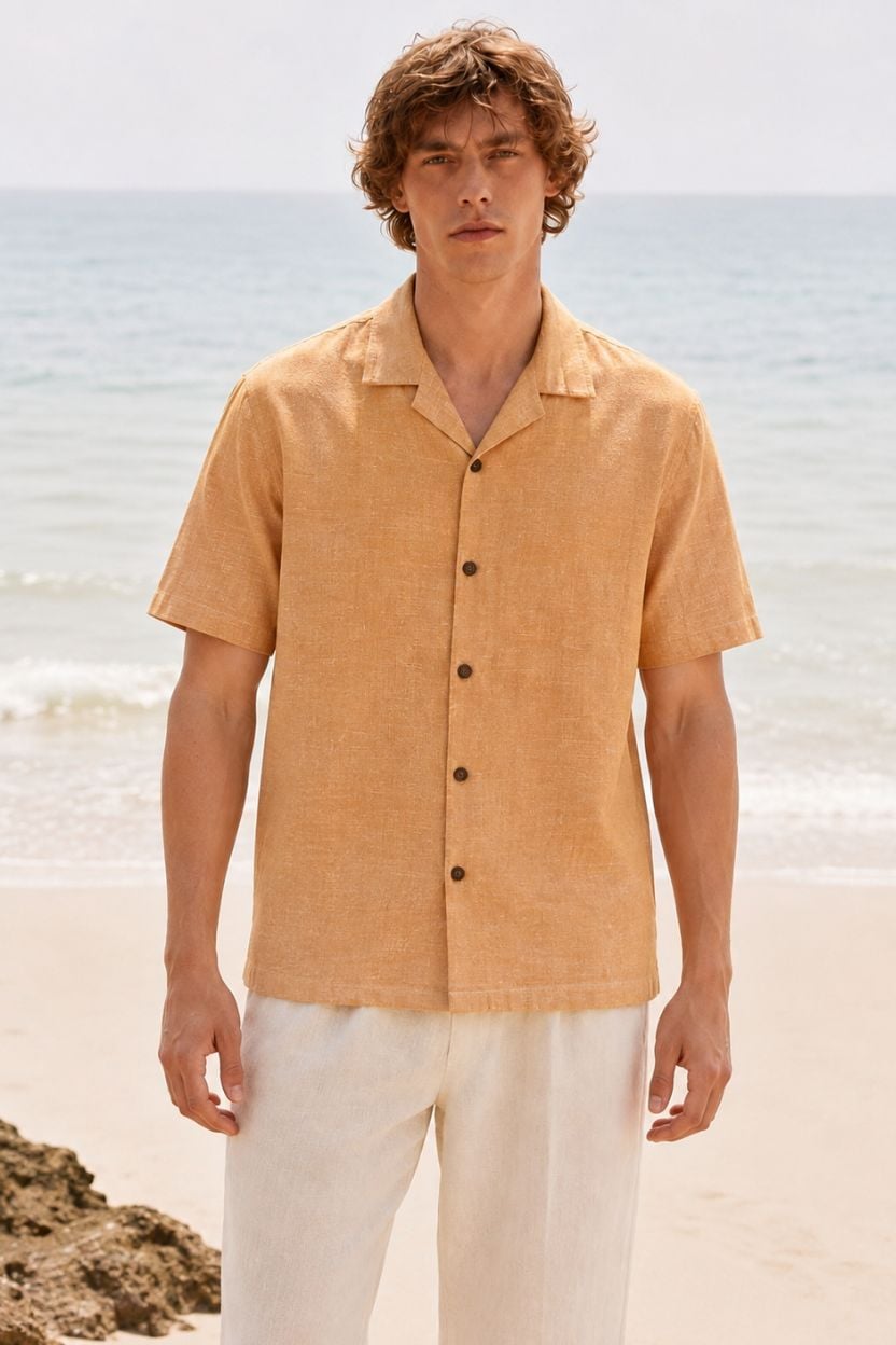 The Tangerine Handloom Cotton Shirt - Image 2