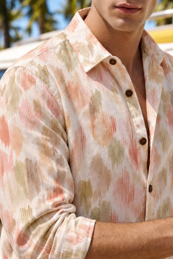 The Pastel Mirage Print Cotton Shirt