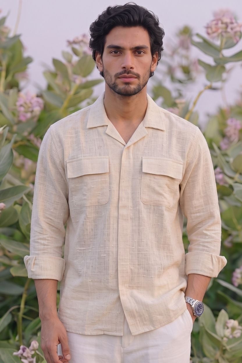 The Natural Ivory Cotton Shirt - Image 2